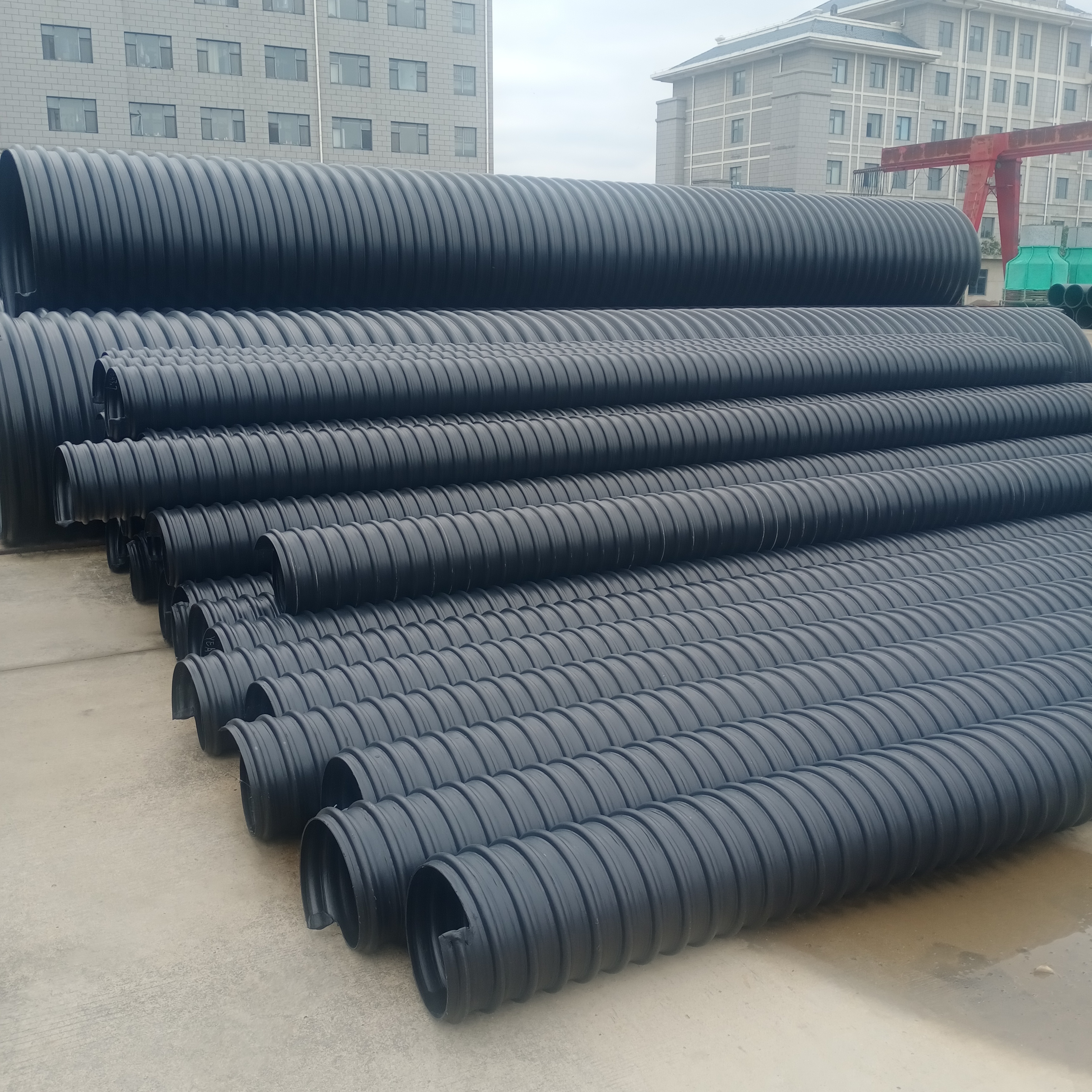 HDPE corrugated pipe 5 cm  underground drainage pipe 2 meter