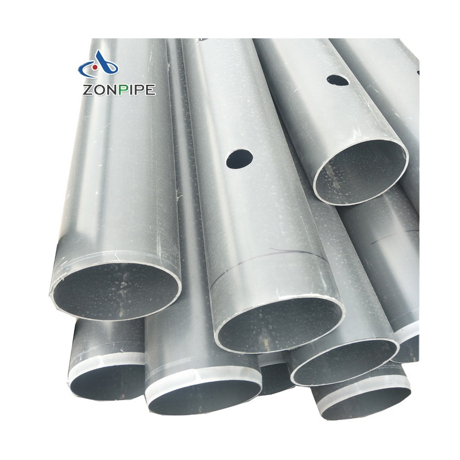 Factory Sale 2 inch 3 inch 4 inch perforated pvc pipe tubo de pvc perforado