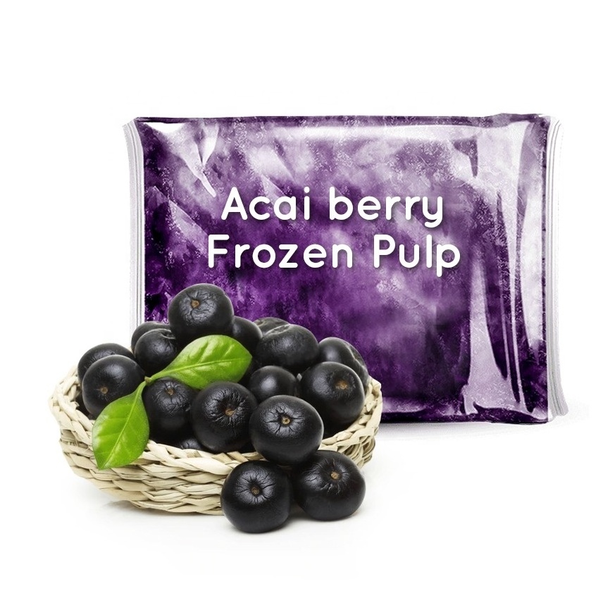 Acai Frozen Pulp Delicious Fruit For Bowl Recipes High in Healths Benefits.