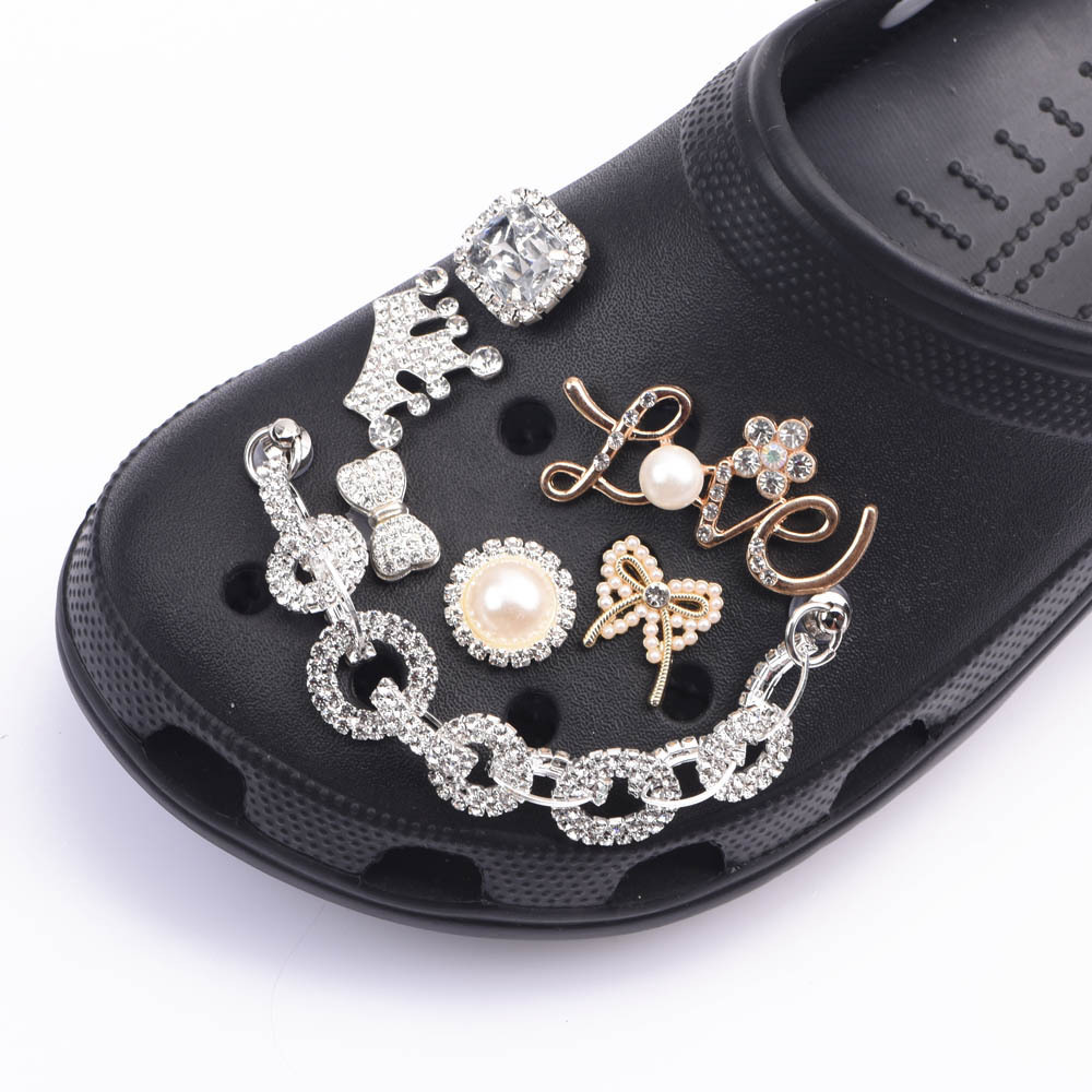 Bling designer clog Shoe charms wholesale bulk shoe charms accessories luxury designer clog charms bling