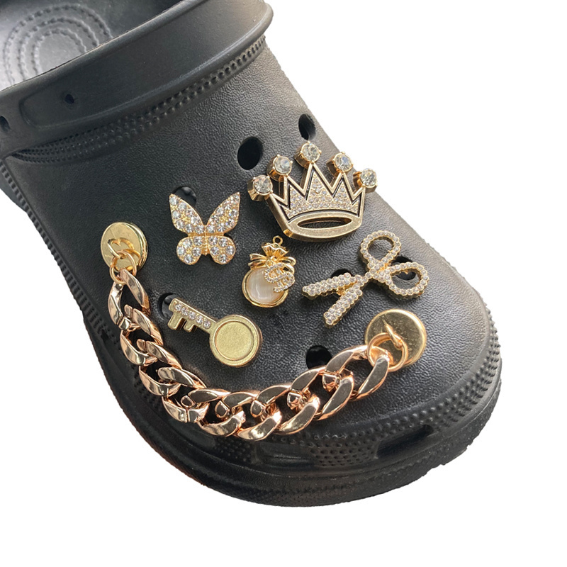 Bling designer clog Shoe charms wholesale bulk shoe charms accessories luxury designer clog charms bling