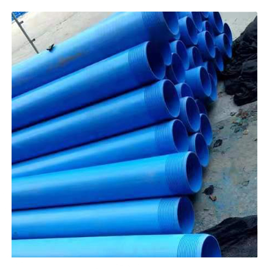 4 Inches DN110 DN125 Threaded Water Well PVC Pipes for Water Drilling / Water Borehole