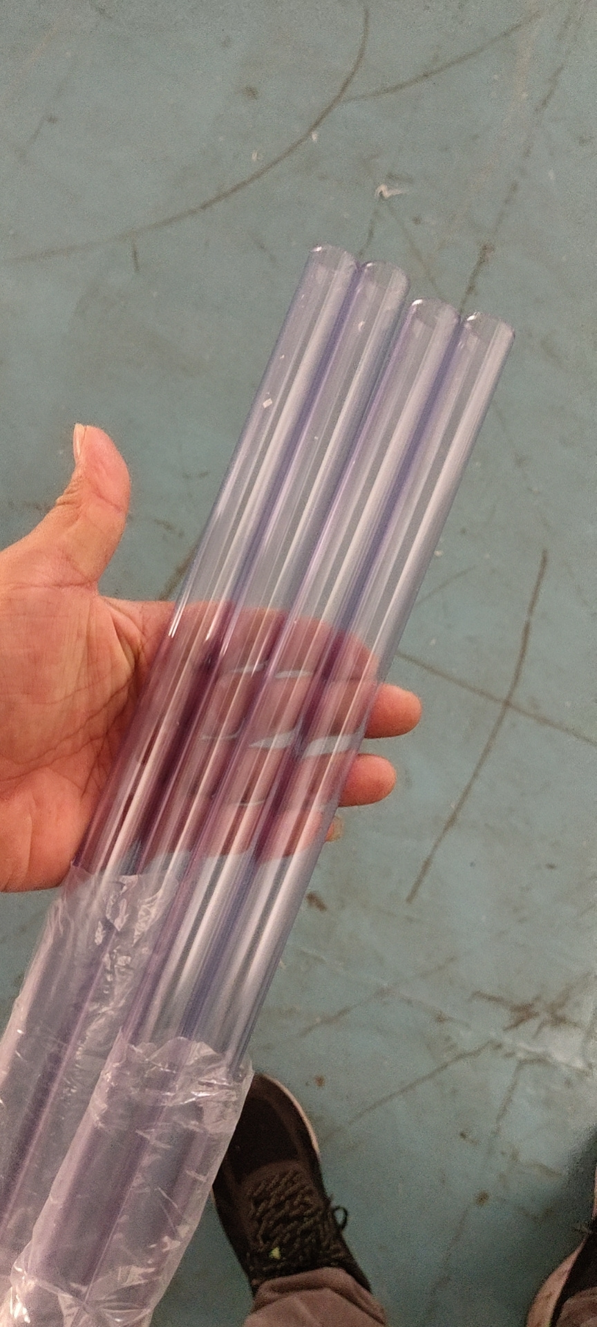 plastic transparent pipe pvc  manufacturer  50mm rectangular  pvc glue tube 34mm 48mm 60mm 10inch upvc clear pipe