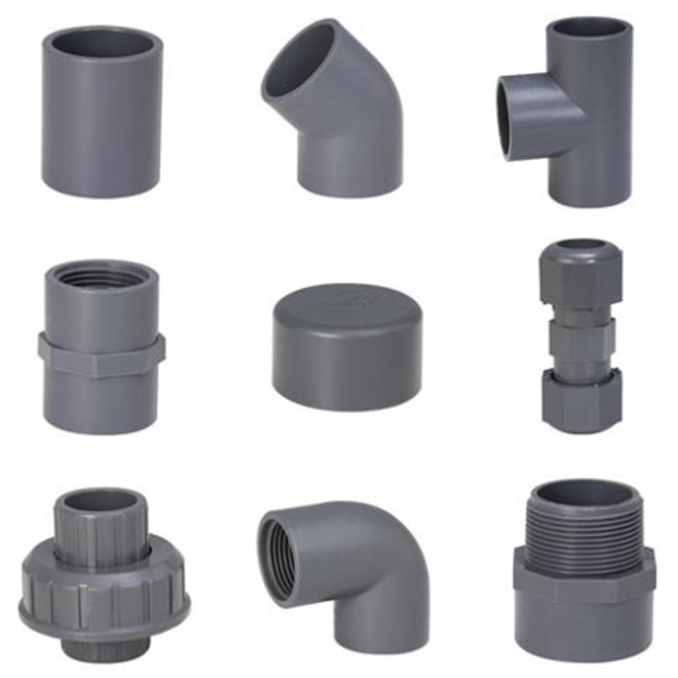 Whole Sale PVC water supply pipe fittings PVCU Pipe Fittings for Water Supply Din and ASTM