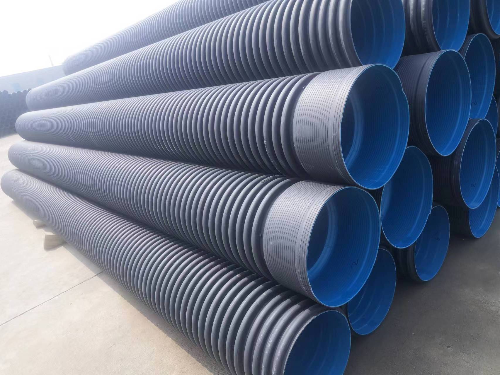 PE plastic culvert pipe 18 inch plastic corrugated pipe