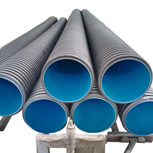 PE plastic culvert pipe 18 inch plastic corrugated pipe