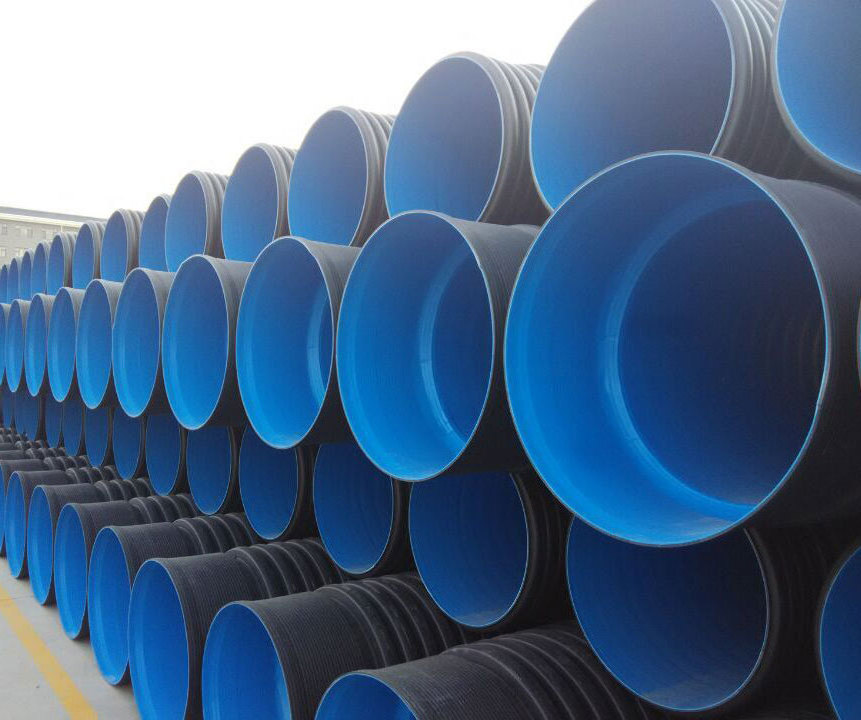 large diameter plastic corrugated culvert HDPE drainage pipe