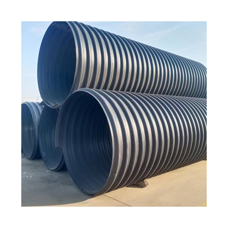 12 inch double wall corrugated hdpe pipe 6 inch drainage 15 plastic culvert underground water pipe for sale 600mm drain pipe