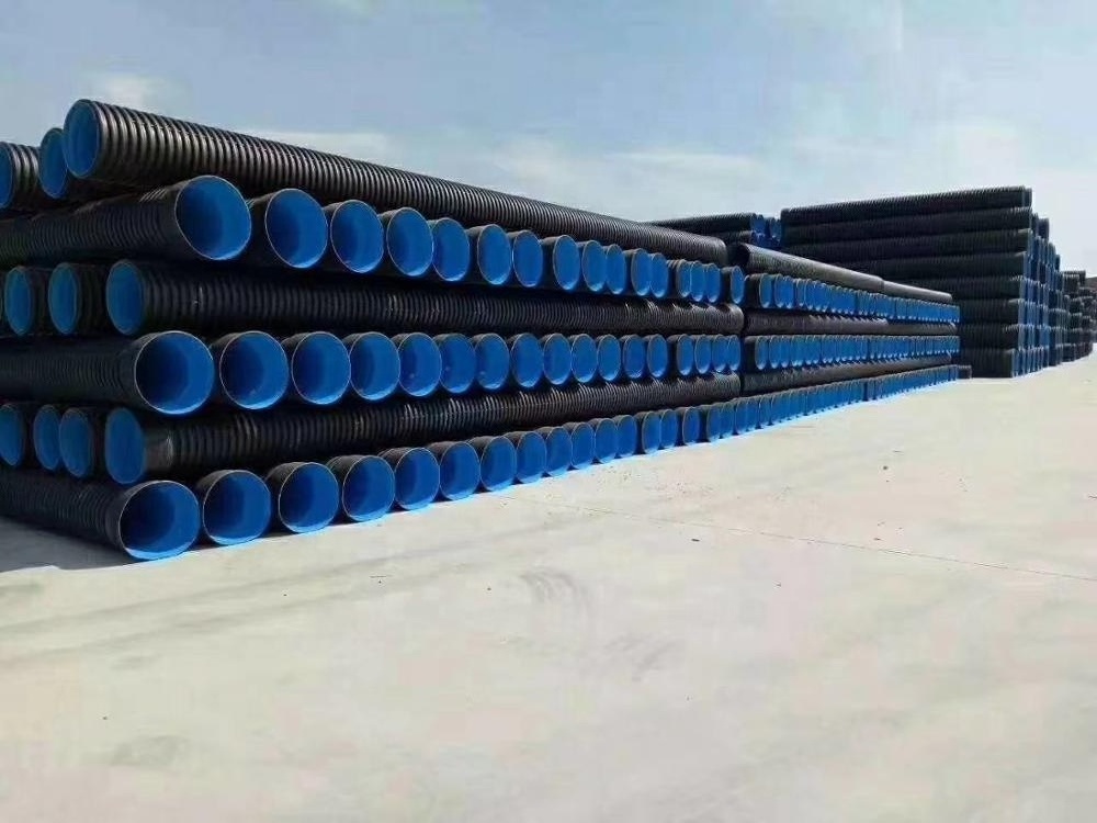 18 inch hdpe double wall corrugated PE drainage pipe dwc hdpe plastic culvert pipe