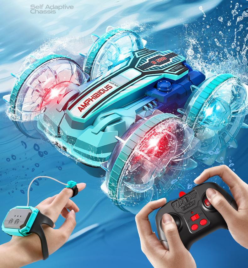 Cheap Amphibious Atv Waterproof Remote Control Car Off-Road Finger Controlled Gesture Rc Drift Car Amphibious stunt car