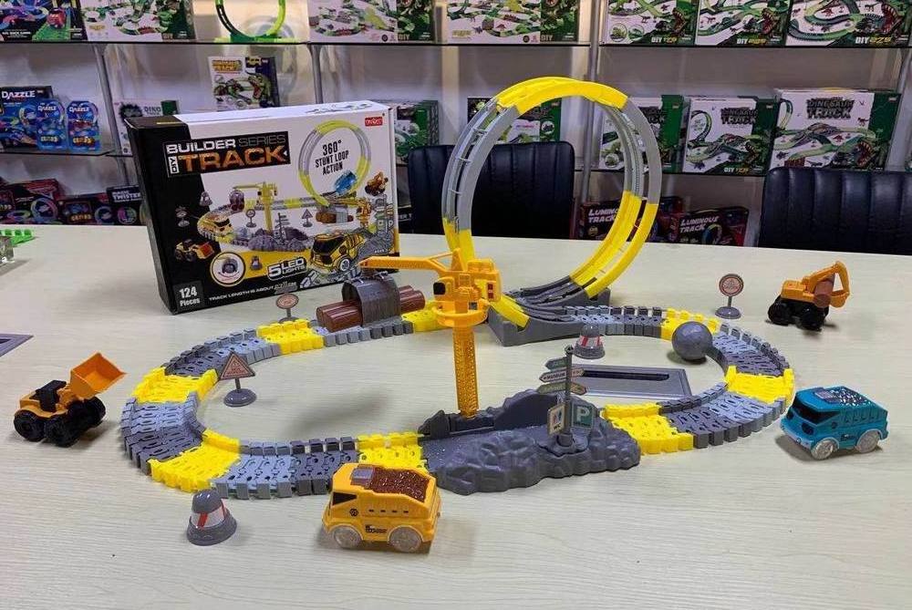 Engineering mobile machinery shop truck construction track crane excavator bulldozer cantilever crane kids toy race slot toys