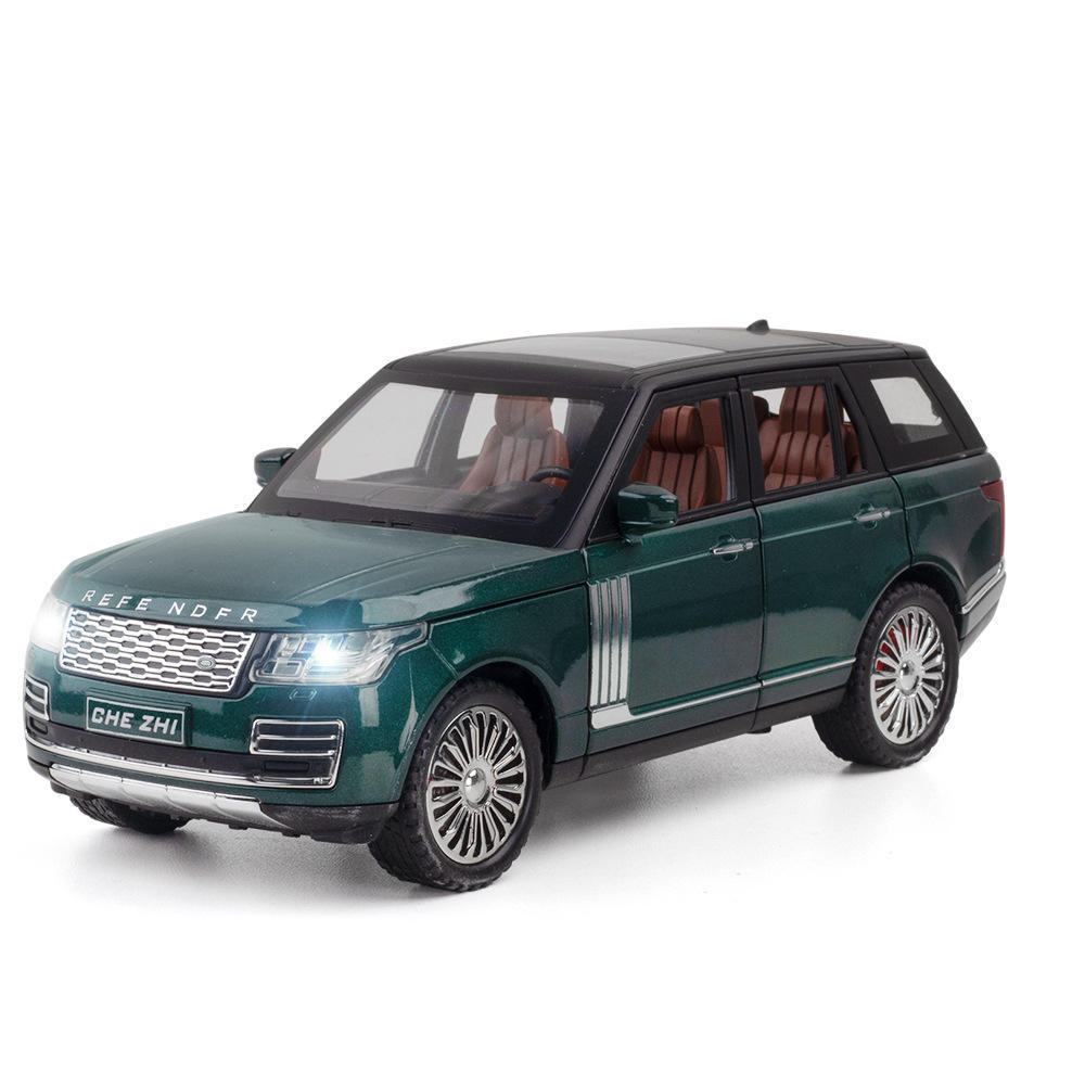 1:24 Range-Rover die cast car model toy for kids 20.5cm pull back wheel simulation metal car With Sound/Light