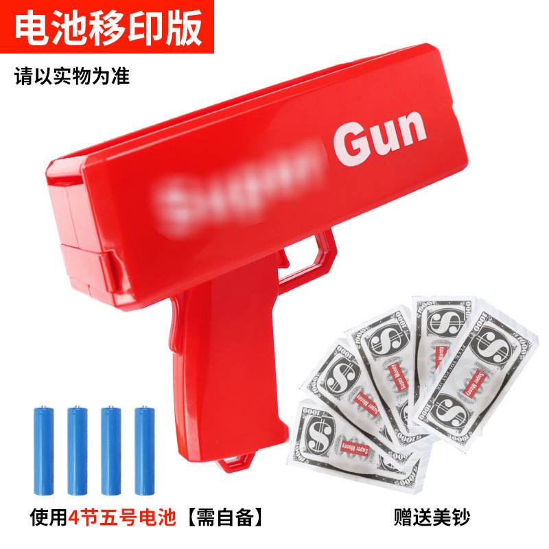 Cash Cannon Money Gun Money Gun Shooting Spray Props Money Dollar Gun Toy for Kidsa Adults Party Toys for Celebration