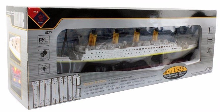 Hot sales RC Boat 1:325 Scale Titanic Sea Grand Cruise Ship 3D Titanic Century Classic Love RC Ship High Simulation Large Toys