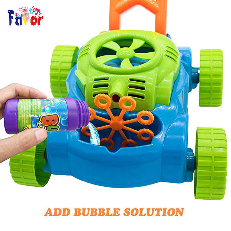 Bubble Mower, Electronic Walker Bubble Blower Machine Lawn Games Outdoor Push Toys For Kids Toddlers