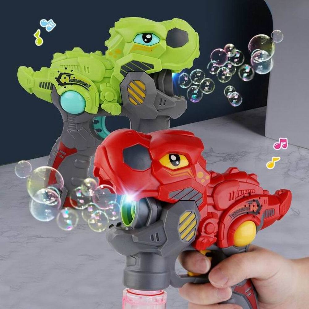 #Summer outdoor light up animal shape soap bubble gun for kids with bubble water