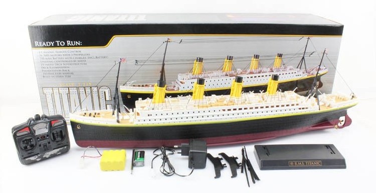 *2019 hot toys Wholesale factory RC Boat 1:325 Scale Titanic Sea Ship 3D rc titanic toy boat RC Ship High Simulation Large Toys