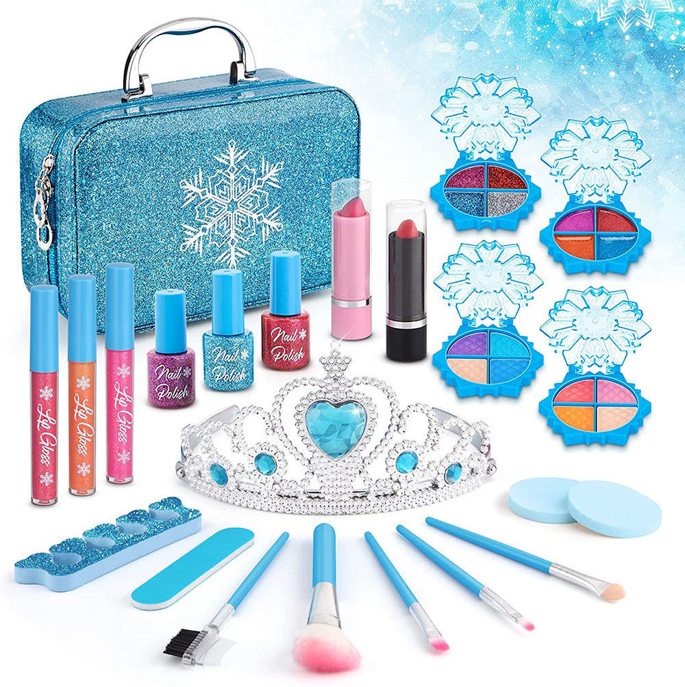 snow suit make up kit pretend play beauty set toys makeup bag kit toy for girl cosmetic