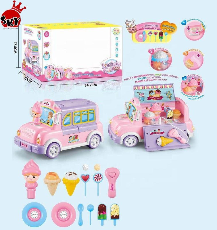 2019 Mother Garden  play set kitchen toys  Ice Cream Set Toy for kids Role play