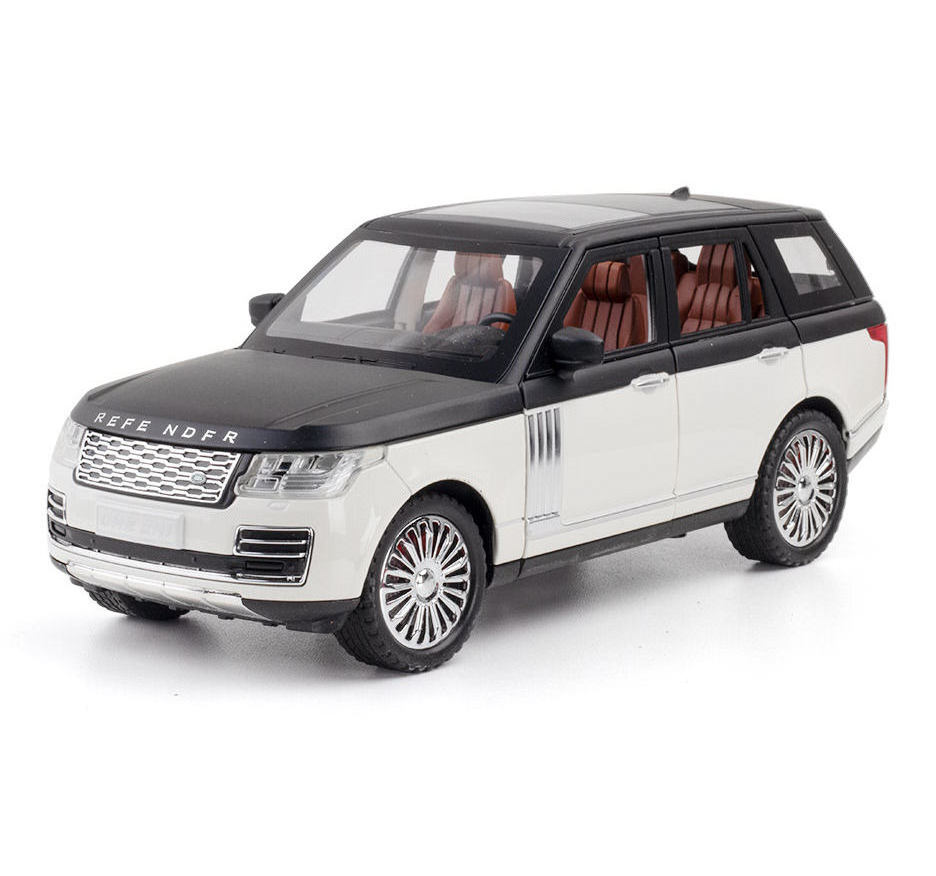 1:24 Range-Rover die cast car model toy for kids 20.5cm pull back wheel simulation metal car With Sound/Light