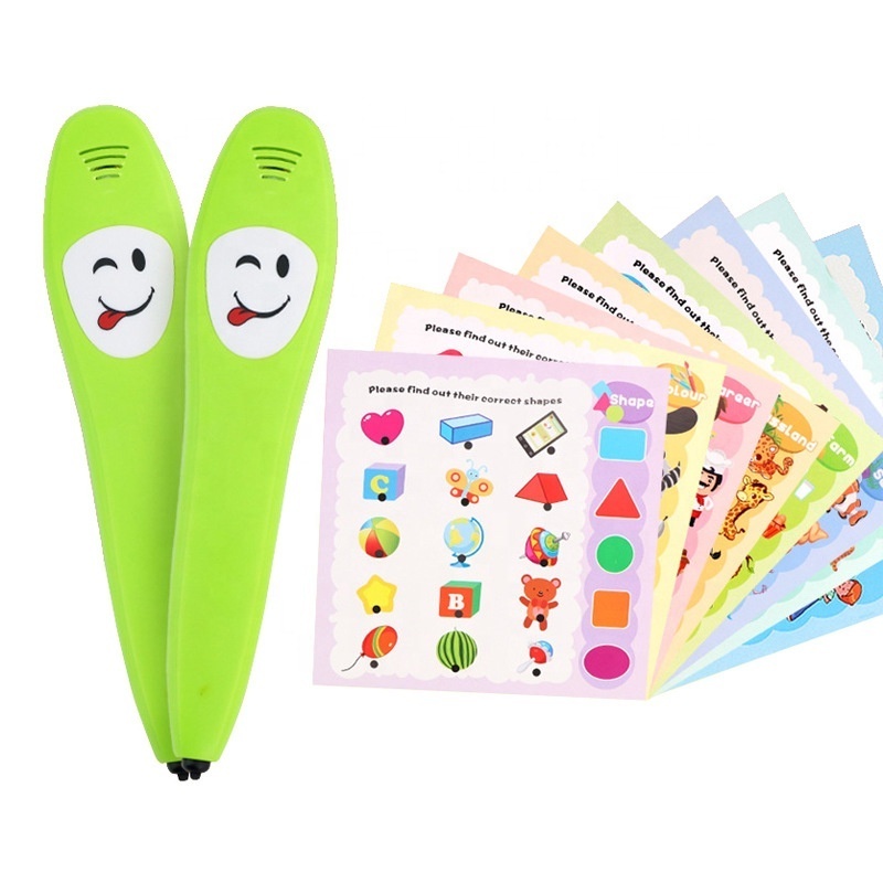 Smart Learning Pen Kids Education Smart Pen English Language Learning Reading Cards Reader for Children