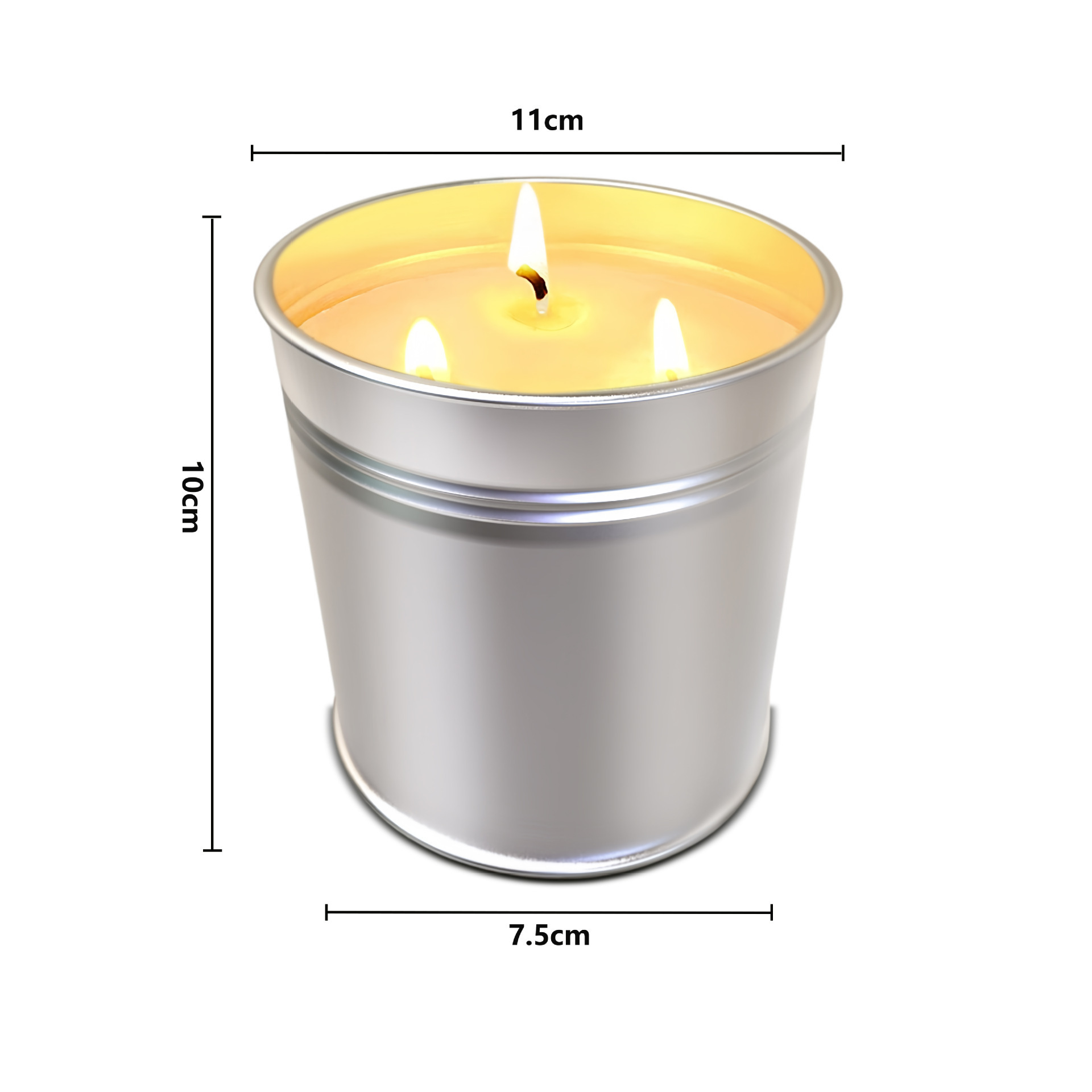 High Quality 2Pcs Outdoor Large Patio Yard Balcony Citronella Candles Outside 3 Wick Bucket Candle 100 Hour Burning