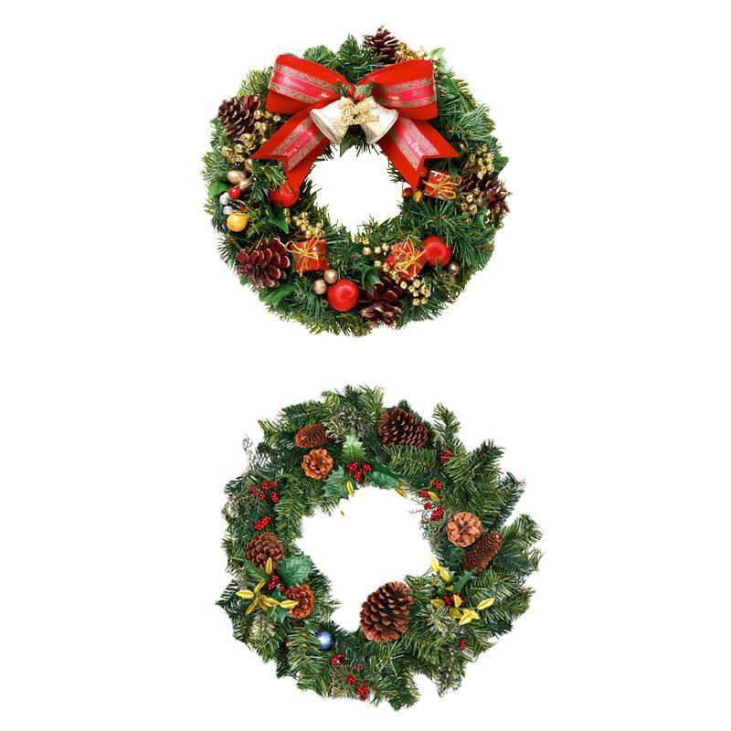 Hot Selling Christmas Tree Decorations Garland Self Adhesive Window Stickers Christmas Wreath Winter Home Decoration Stickers