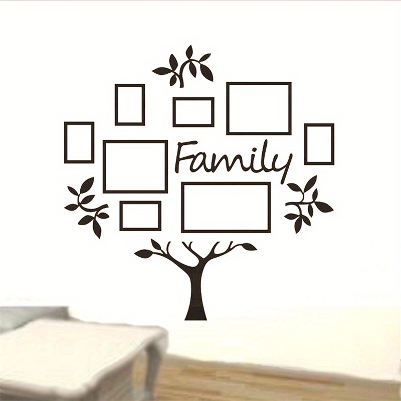 Wholesale Family Tree With Photo Frames Wall Decorations 3D Acrylic Wall Sticker Home Decoration Family Tree Wall Sticker