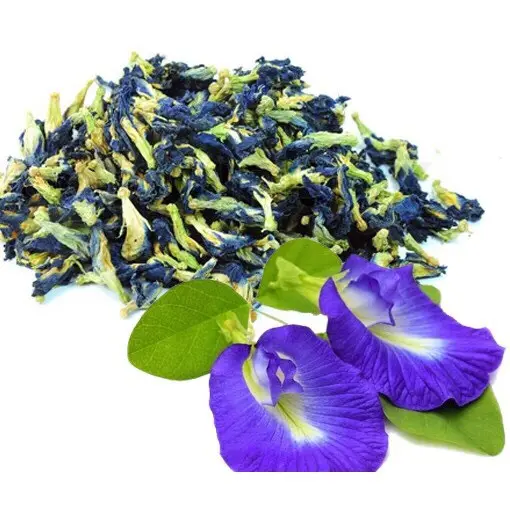 Herbal tea ingredient Blue Butterfly pea Flower Dried- 15 kg / bag