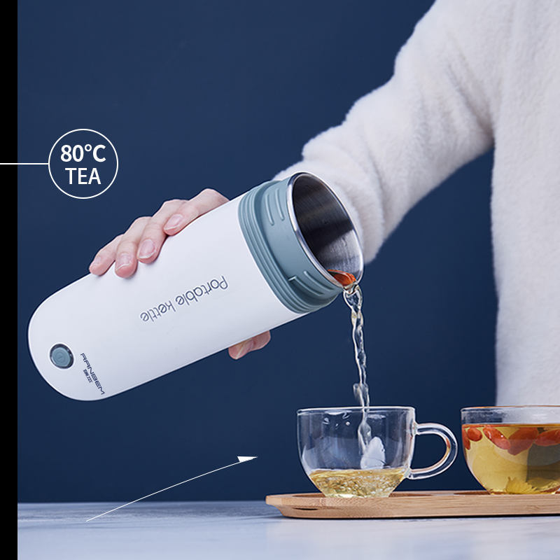 Portable Automatic Electric Kettle Heating Thermal Mug Water Boiler Camping Car Designed