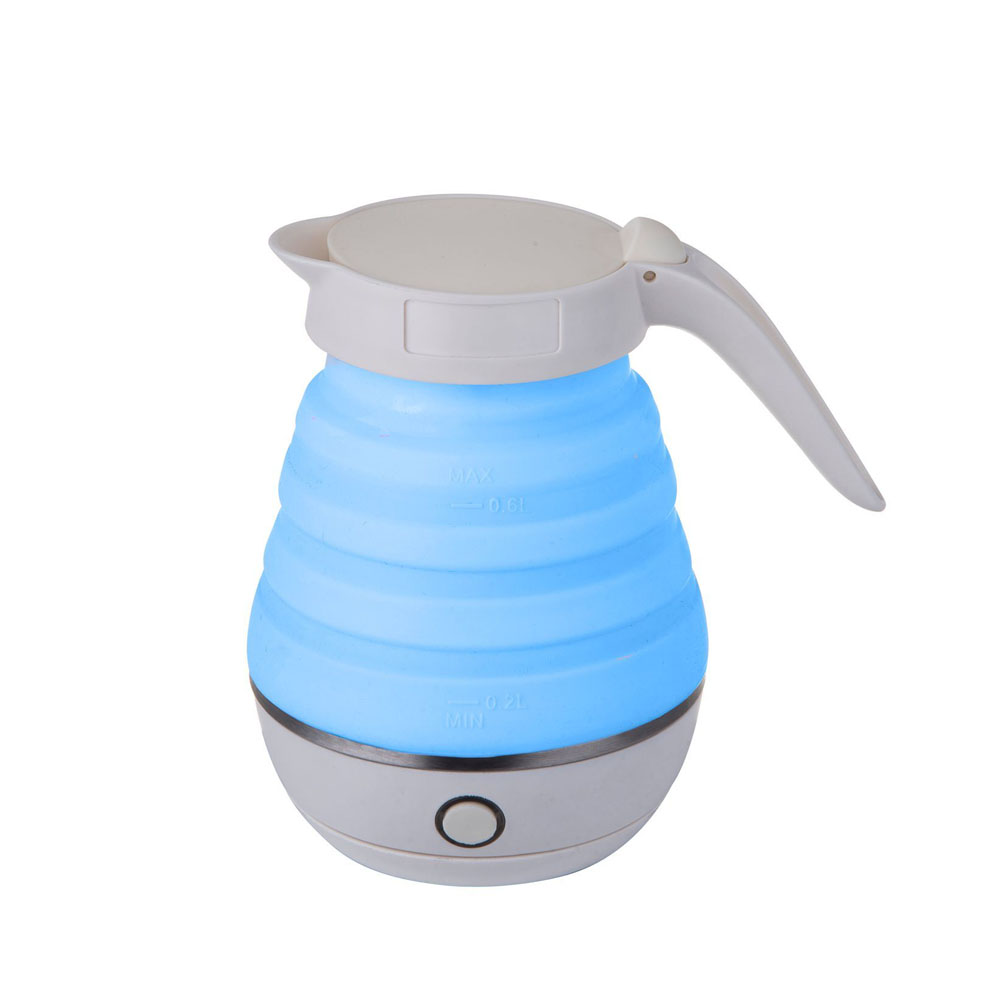 Cute Pink Silicone Mini travel Folding Kettle Electric Collapsible Kettle