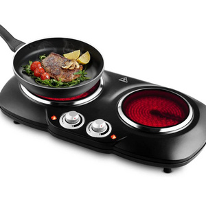 Portable Hob Ceramic Hot Plate for Cooking, Glass Plate Electric Hob Infrared cooker