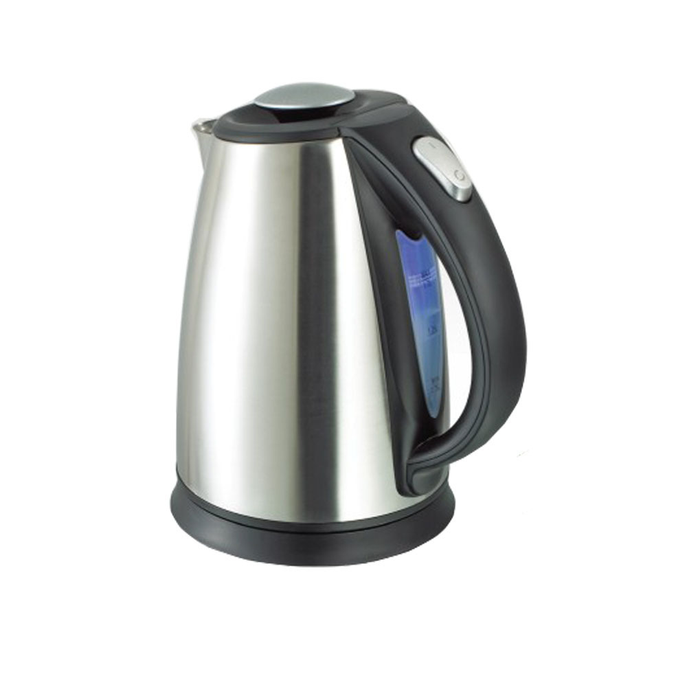 MOQ 600PCS KT-0345 Ambel Hot sales 1.7L stainless steel kettle with blue illumination light