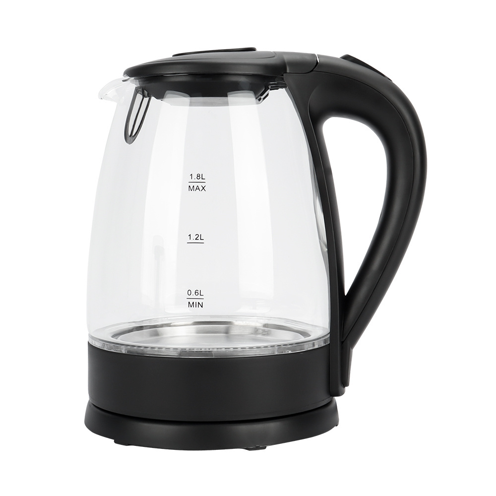 2000w Electric Kettles 1.8L Boil-Dry And Overheat Protection Glass Kettle