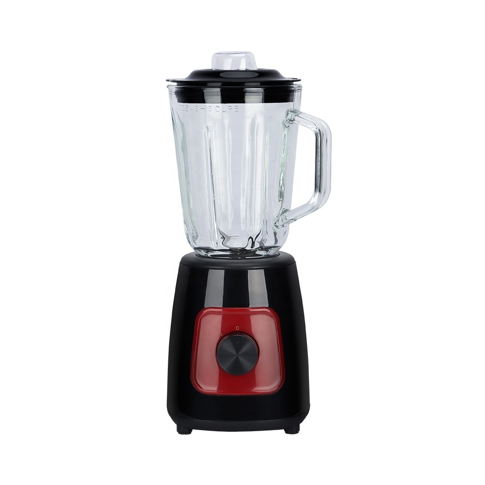 Household 2 Speed Food Processor Table Juice Blender With 1.5L Glass Jar