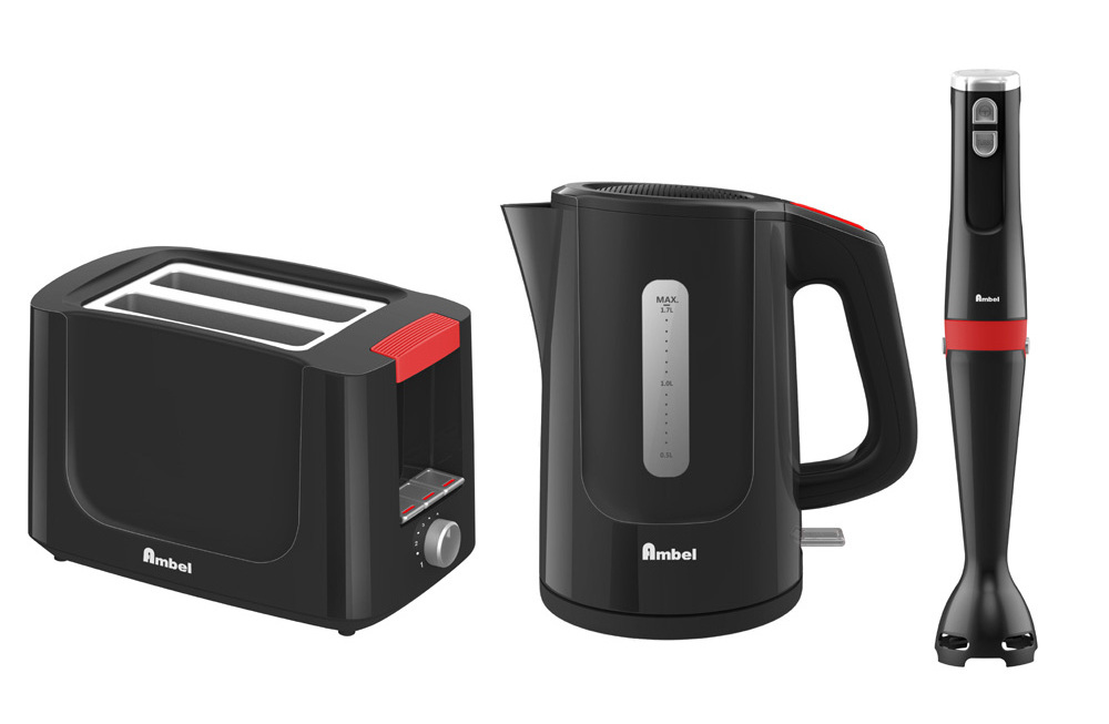 Patent Design make your easy breakfast high quality toaster hand blender and electric kettle 3 in 1  breakfast maker set