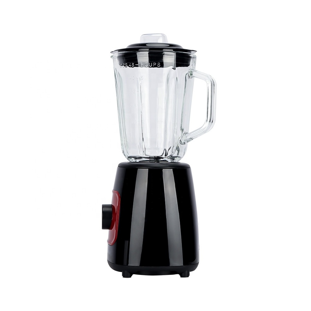 Household 2 Speed Food Processor Table Juice Blender With 1.5L Glass Jar