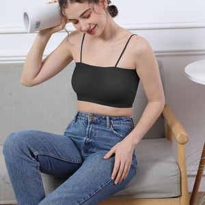 Large Strapless Underwear Women's Big Breasts Show Small Thin Anti-sagging Beautiful Back Gathered Anti-slip Tube Top