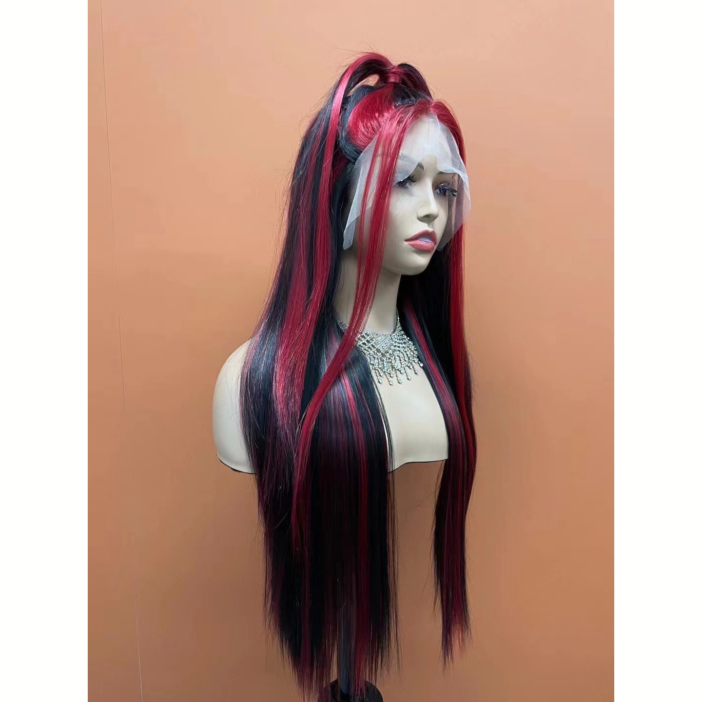 Long Dreadlocks Wig for Men Synthetic Black Dreadlock Straight Crochet Hair Braiding Middle Part Hair Wigs Daily or Cosplay Wig