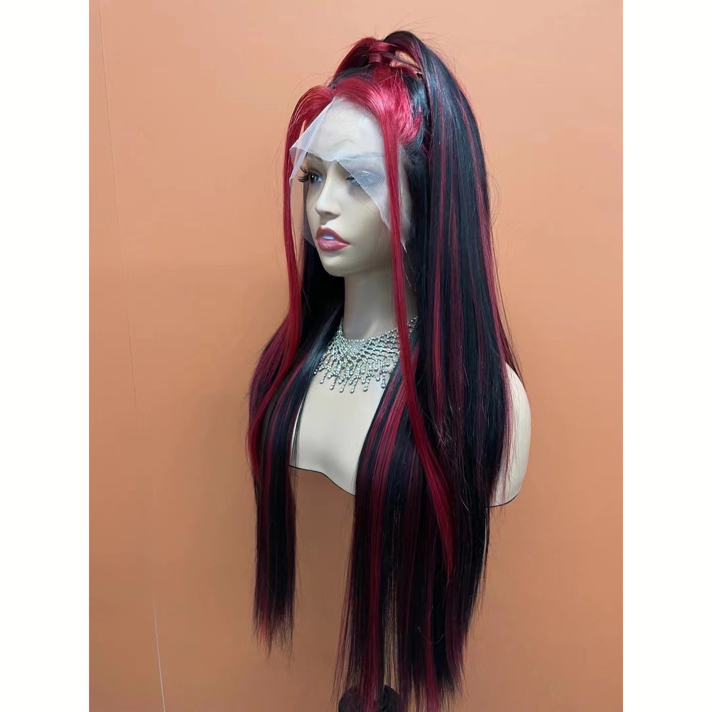 Long Dreadlocks Wig for Men Synthetic Black Dreadlock Straight Crochet Hair Braiding Middle Part Hair Wigs Daily or Cosplay Wig