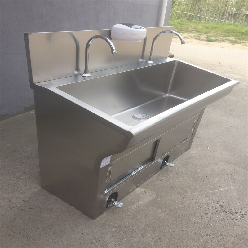 High Quality Hospital Stainless Steel Hand Wash Medical Sink Operating Room Sink With Hand Wash Sink Knee Operated