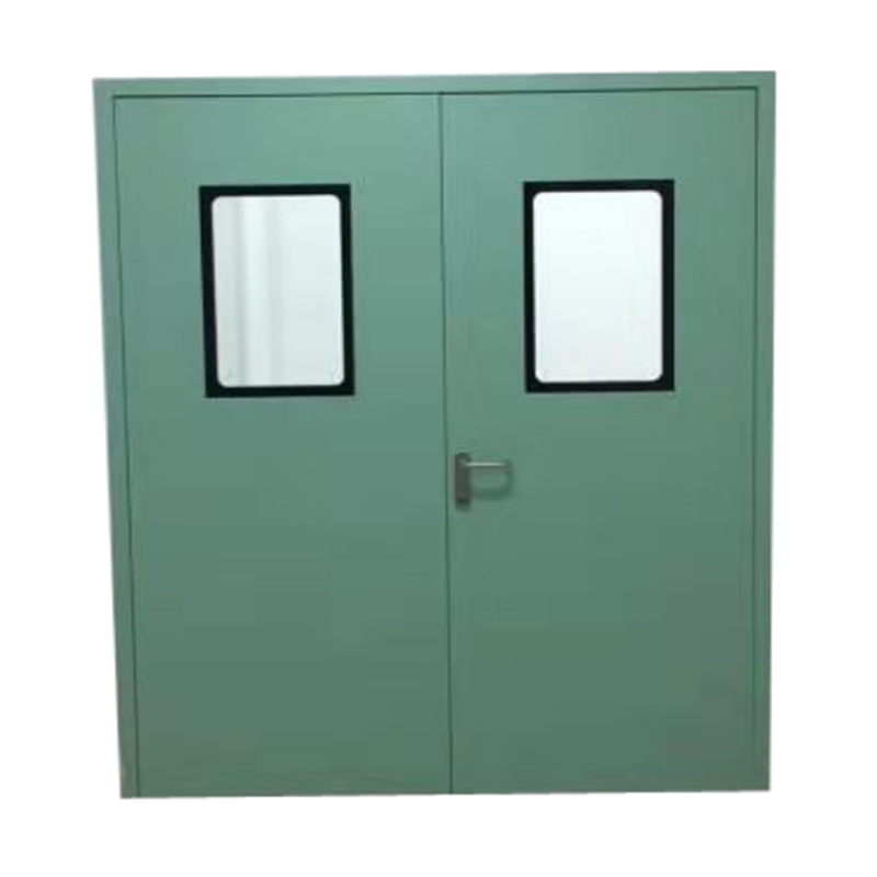 USP GMP and Pharmaceutical Cleanroom Manual Doors Modern Style Steel Door with Clean Glass Cleanroom Door Features and Styles