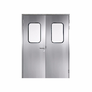 AMBER Steel Door Food Industry Swing Stainless Steel Doors For Restaurant Factory Steel Fire Exit Door