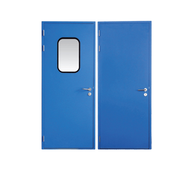 clean hermetic swing doors factory clean room door with coated steel hospital steel door