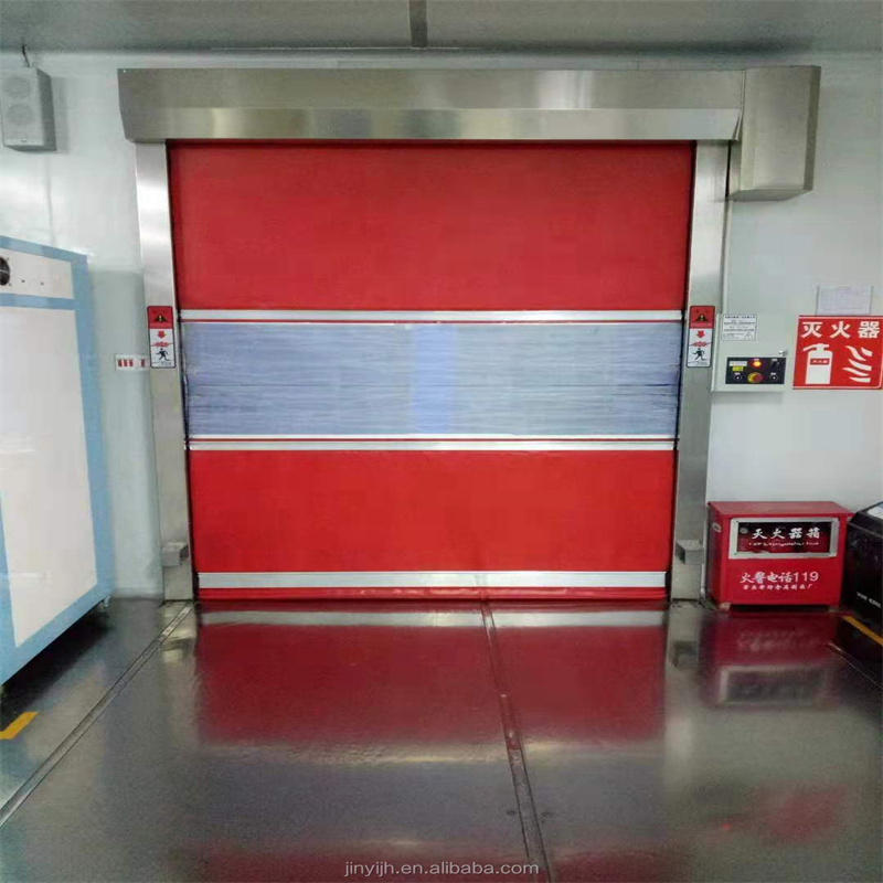 Food High Speed Industrial Roll Doors Clean Room Automatic Shutter Door CE Certificate Speed Workshop Roll Up Door