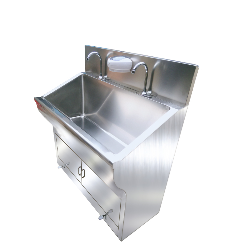 Hospital scrub sink stainless steel foot operated hand wash sink for surgical room