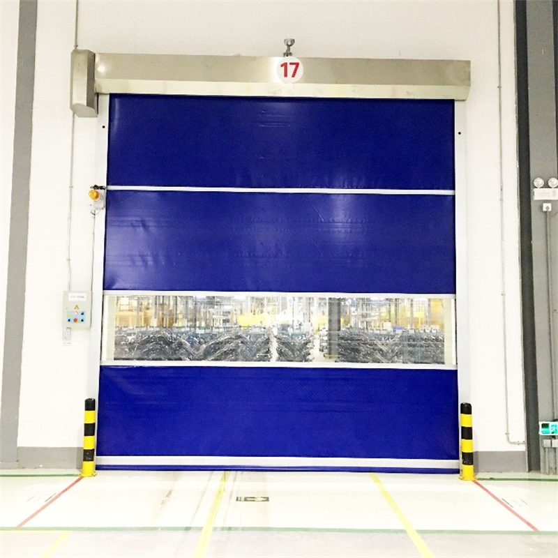 Food High Speed Industrial Roll Doors Clean Room Automatic Shutter Door CE Certificate Speed Workshop Roll Up Door