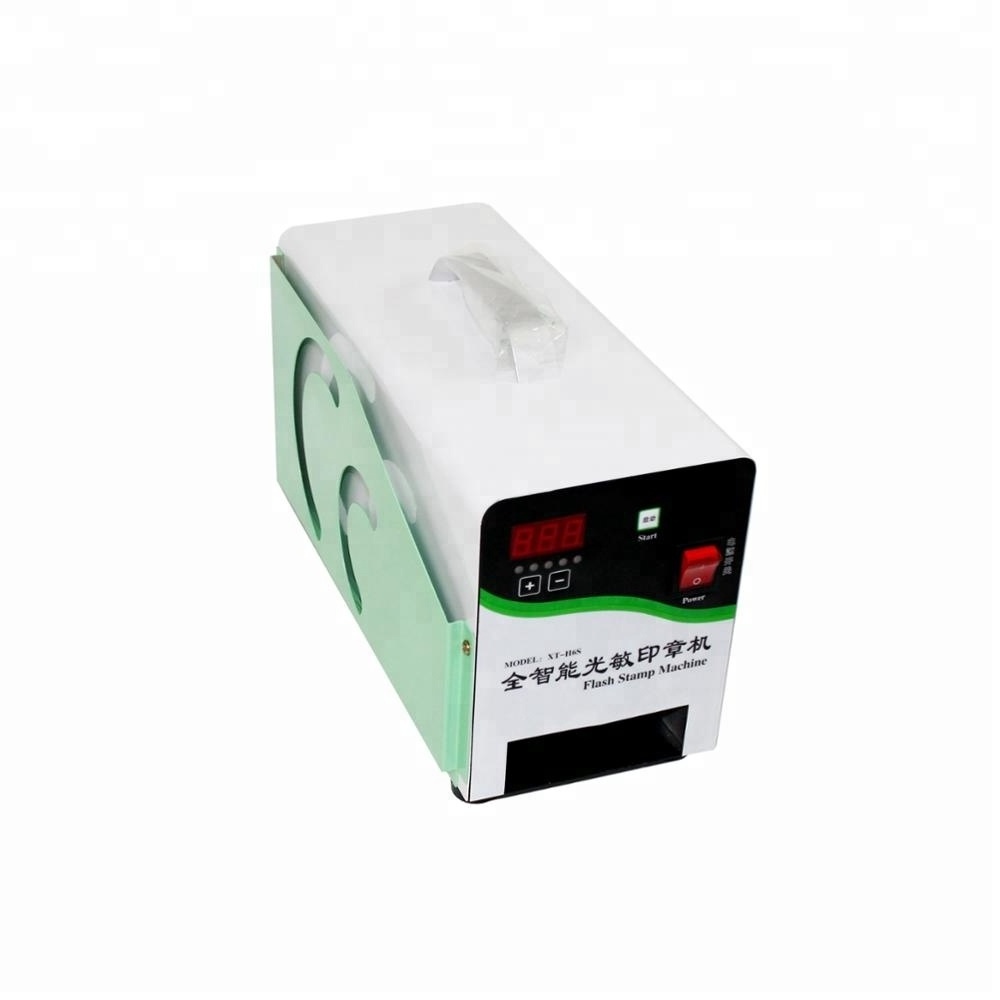 Professional Office Self-inked Photosensitive Flash Stamp Chip Rubber Seal Foam Pad Making Machine