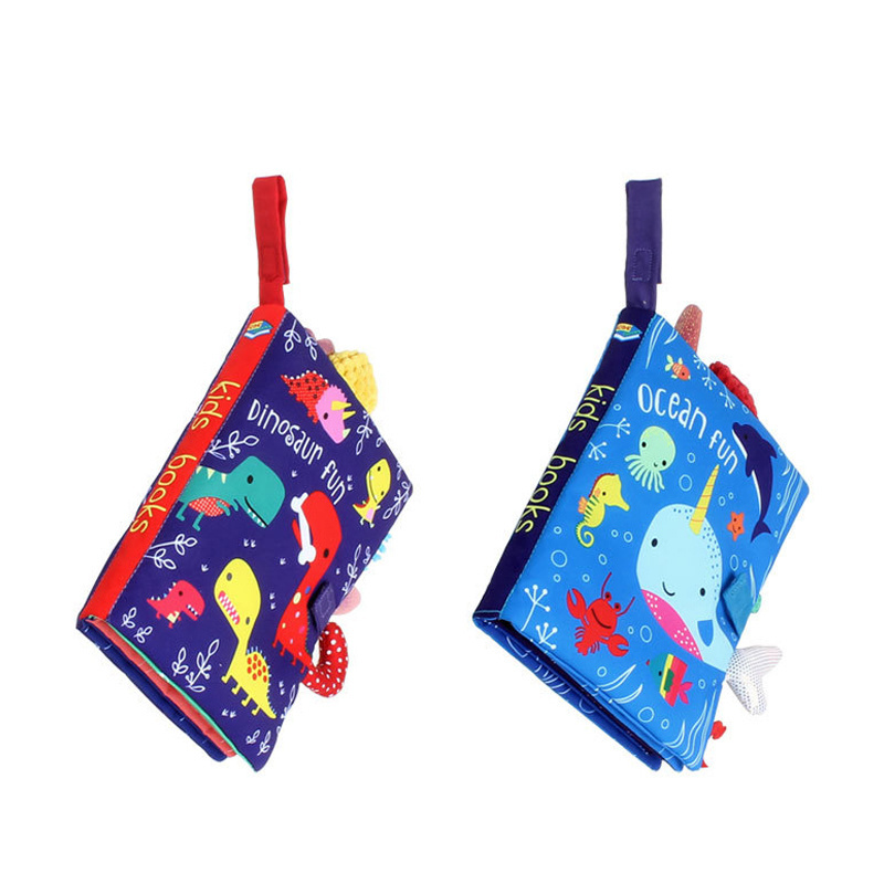 8 pages baby cloth book set 2021 new soft kids learning toy for babies in stock book fabric custom cloth educational book