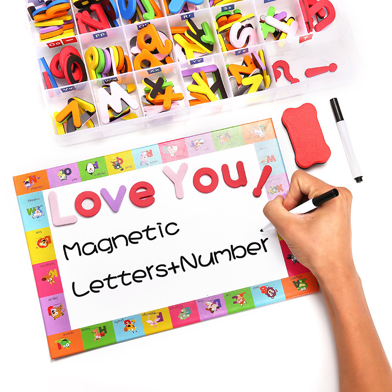 Wholesale eva latters arabic alphabet alphabetical magnetic letters toy painting whiteboard arabic letters kids magnetic drawing